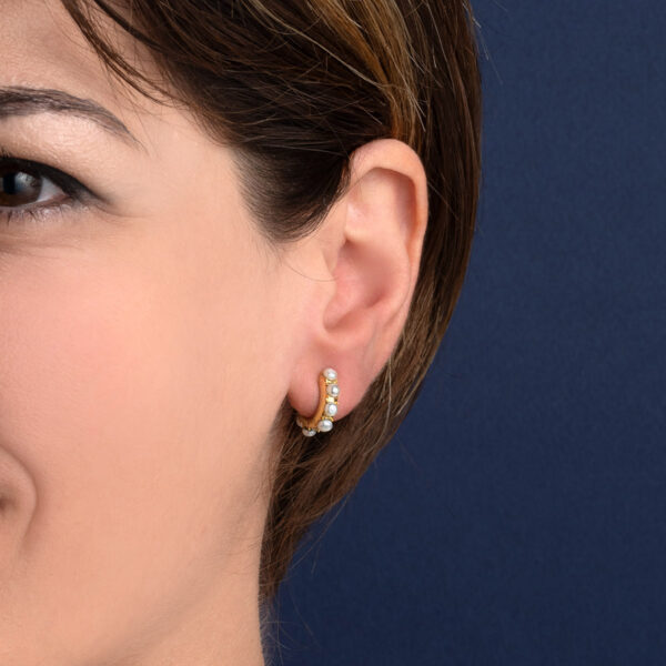 Pearl Hoop Earrings