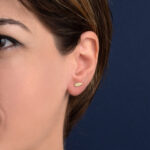 Angel Wing Zirconia Stud Earrings