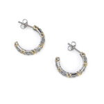 Hoop earrings with Zirconia
