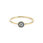 Round Evil Eye Zirconia Ring