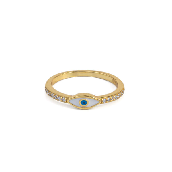 Tiny Eye Zirconia Ring