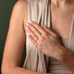 Tiny Eye Ring with Zircon - Sterling Silver and Gold Plated - Image 2