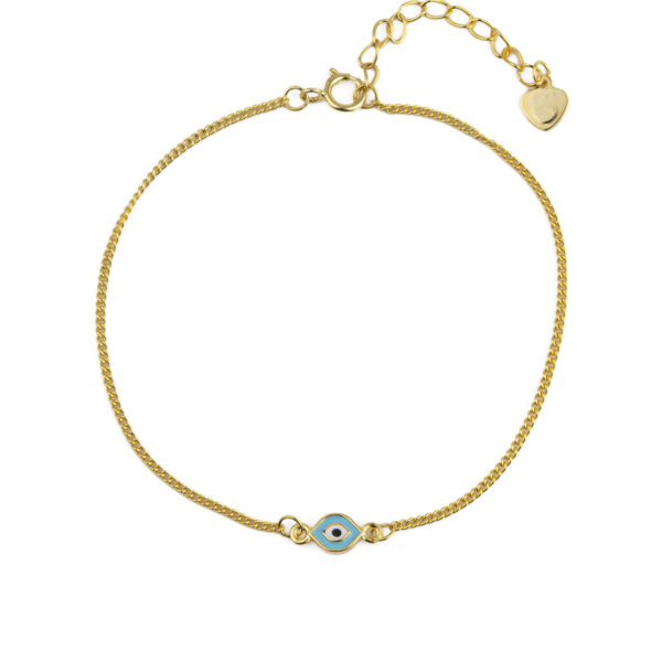 Turquoise Eye Chain Bracelet