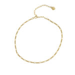 Chain Anklet Bracelet - Sterling Silver and Gold Plated
