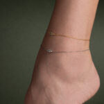 Βραχιόλι Ποδιού Μάτι με Ζιργκόν– Επιχρυσωμένο Ασήμι 925 - Image 2