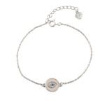 Round Pink Eye Chain Bracelet