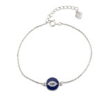 Round Blue Eye Chain Bracelet