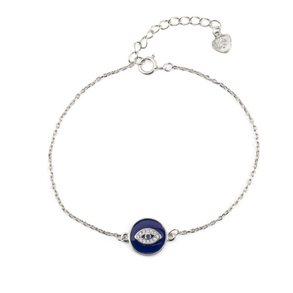 Round Blue Eye Chain Bracelet