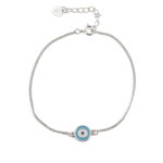 Turquoise Evil Eye Chain Bracelet