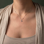 Circle of Life Necklace with Zircon - 925 Sterling Silver - Image 2
