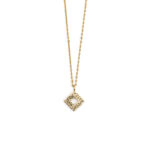 Rhombus Necklace - Sterling Silver and Gold Plated - Image 3