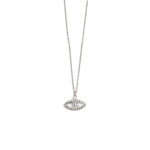 Open Eye Necklace with Zircon - 925 Sterling Silver - Image 3