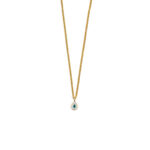 Tear Drop White Eye Necklace