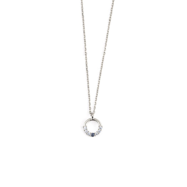 Tiny Round Eye Necklace