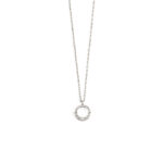 Tiny Round Eye Necklace - 925 Sterling Silver - Image 3