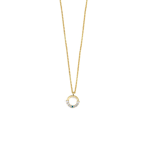 Open Eye Zircon Necklace