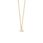 Κολιέ με Οβάλ Ματάκι - Ασήμι 925 Επιχρυσωμένο - Image 3