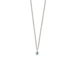 Tear Drop White Eye Necklace