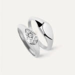 PDPAOLA Devi Stamp Silver Ring - Image 3