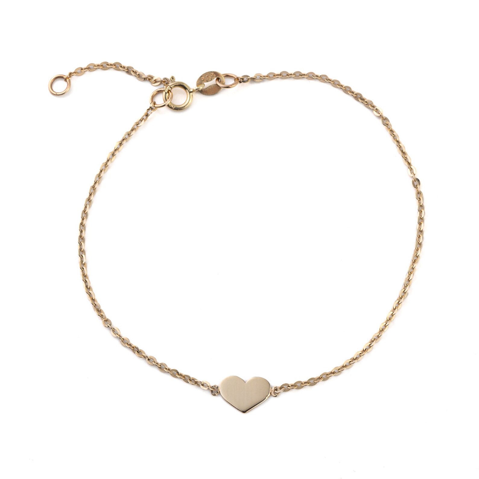 Hannah Diamond Heart Bracelet 14K – LeMel