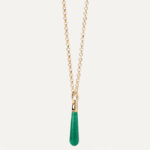 PD PAOLA Green Aventurine Large Drop Pendant