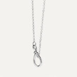 PD PAOLA Stacker Clasp Silver Chain Necklace