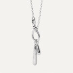 PD PAOLA Stacker Clasp Silver Chain Necklace