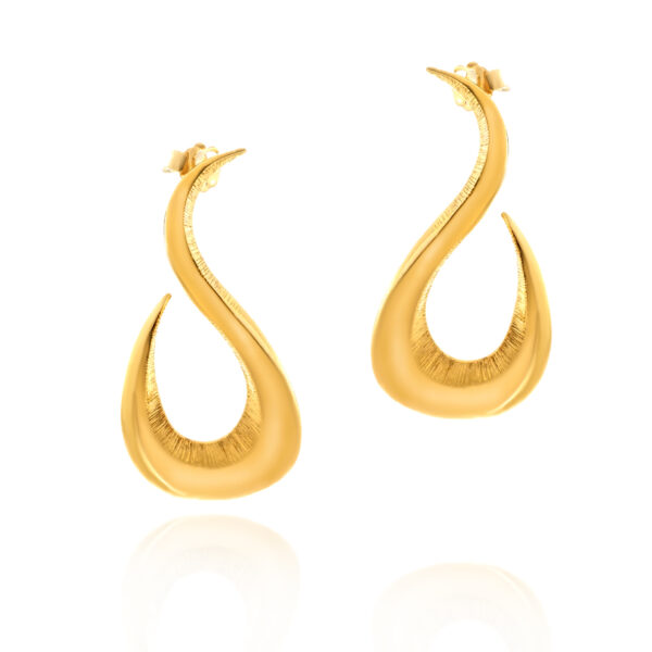GREGIO Geometric Earrings - Gold Plated Silver 925