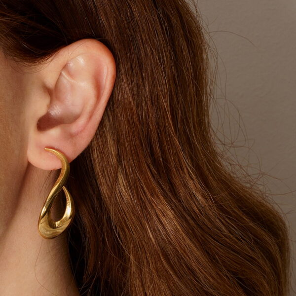 GREGIO Geometric Earrings - Gold Plated Silver 925