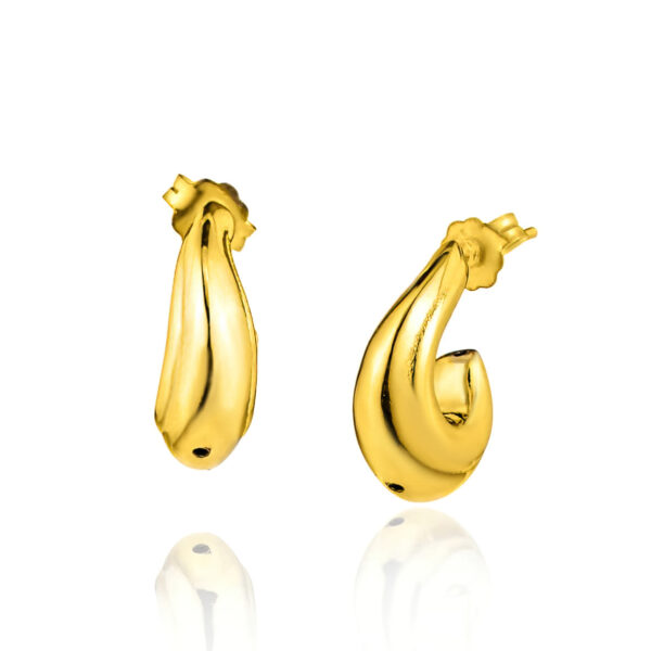 GREGIO Dropped Earrings - Gold Plated Silver 925
