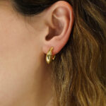 GREGIO Dropped Earrings - Gold Plated Silver 925