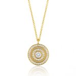 GREGIO Circles Necklace - Gold Plated Silver 925