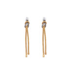 Knot Earrings Gold Plated and Sterling Silver