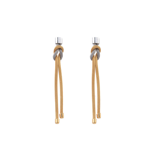 Knot Earrings Gold Plated and Sterling Silver