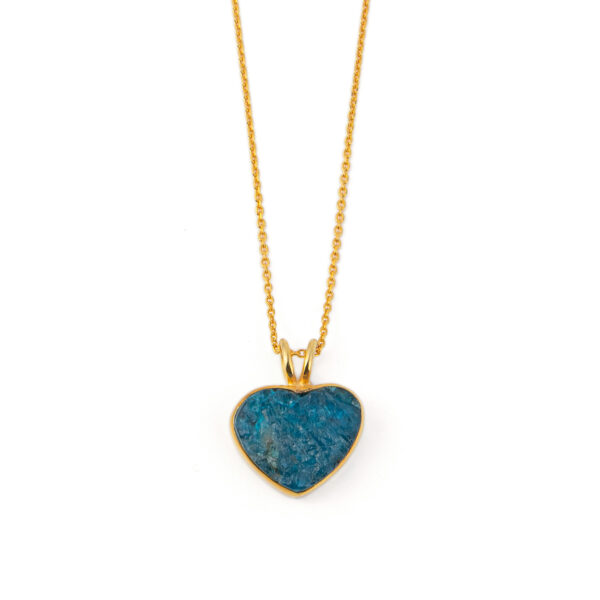 Apatite heart Necklace