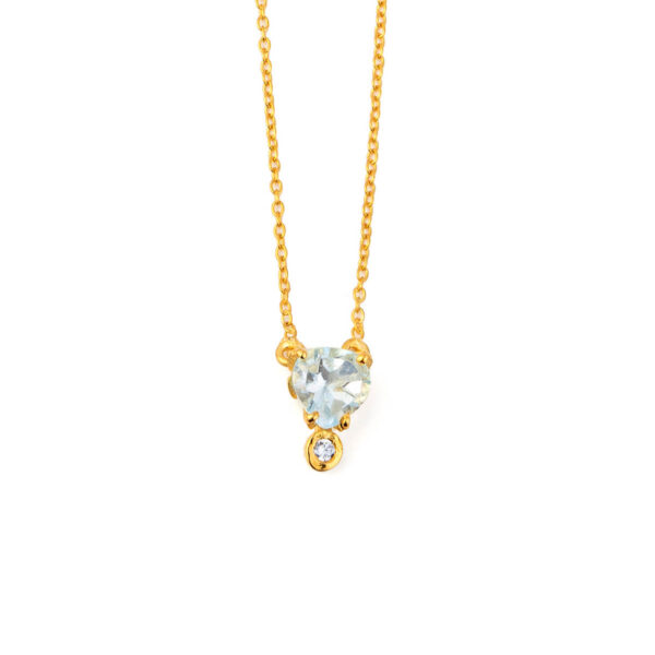 Blue topaz Drop Necklace
