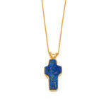 Lapis Cross Necklace