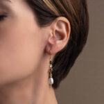 London Topaz and Peridot Drop Earrings