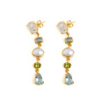 Multistone Dangle Earrings