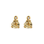 Lemon Quartz Stud Earrings
