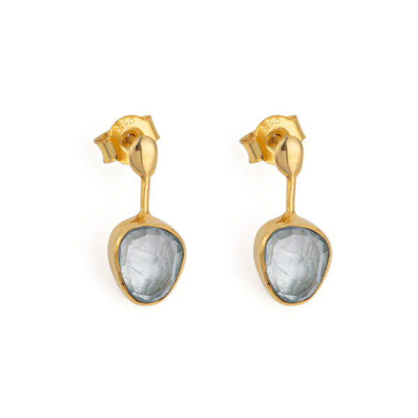 Blue Topaz Drop Earrings