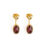 Garnet Drop Earrings