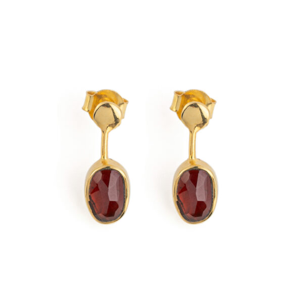 Garnet Drop Earrings