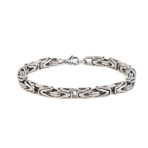 Stainless Steel Byzantine Chain Bracelet