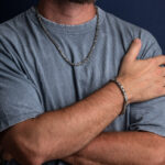 Ατσάλινο Βραχιόλι με Βυζαντινή Αλυσίδα - Image 2