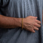 Stainless Steel Gold Curb Chain Bracelet - Image 2