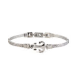 Stainless Steel Fleur de lis Bracelet