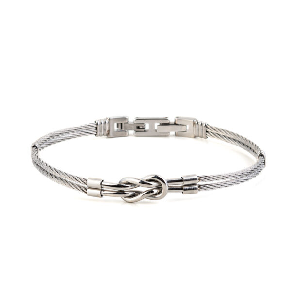Stainless Steel Nautical Hercules Knot Bracelet