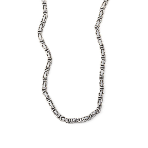 Stainless Steel Byzantine Chain Necklace