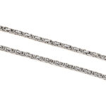 Stainless Steel Byzantine Chain Necklace - Image 3